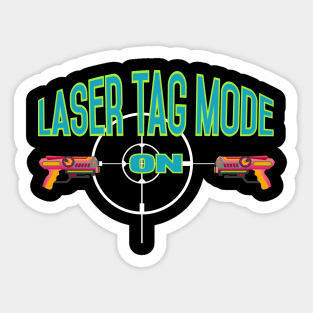 Gift for Laser Tag PLayers Laser Tag Girl Birthday Sticker